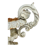 Pair of cast iron garden vases late nineteenth