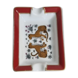 Hermès ashtray decorated with cheetahs, 8 cm