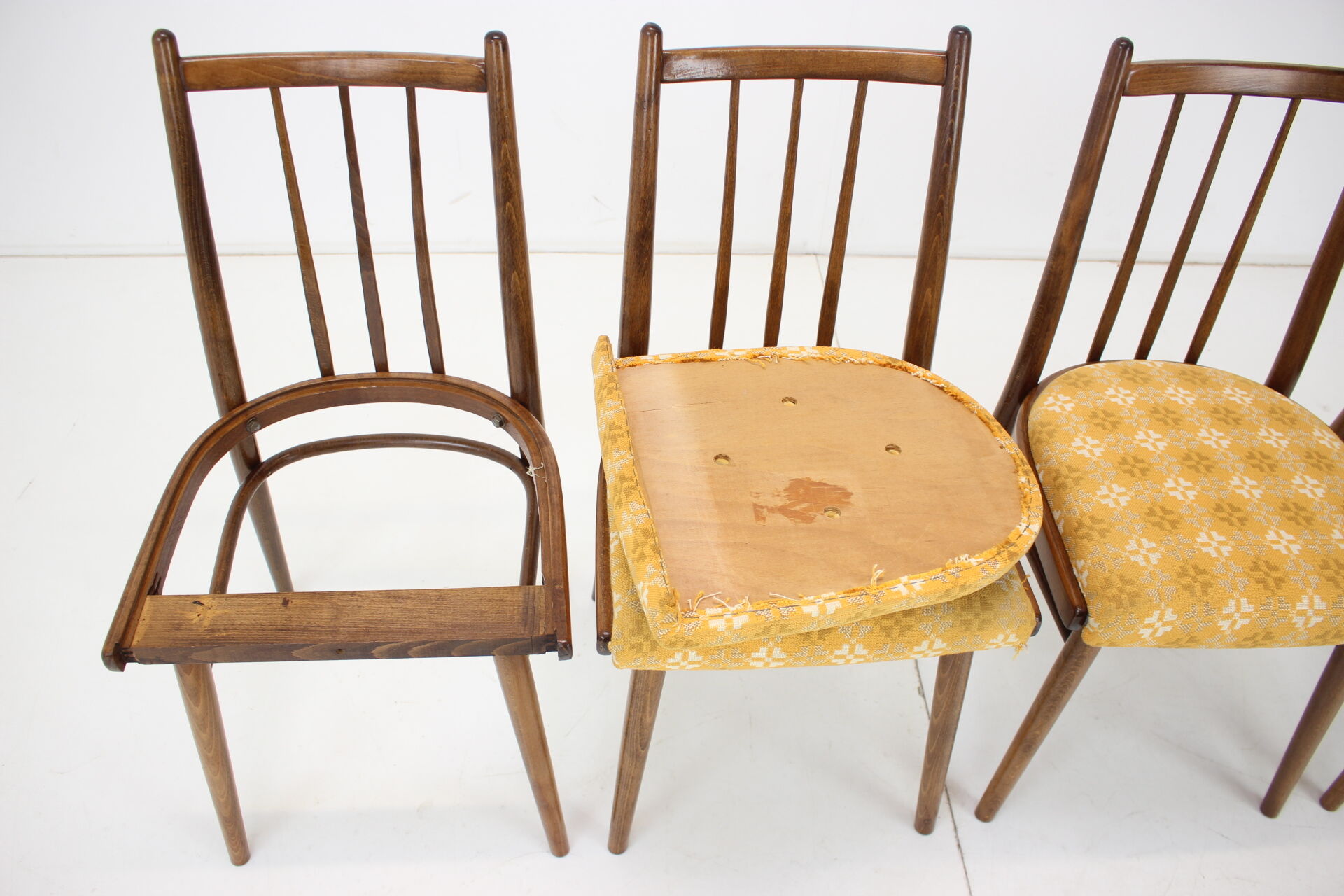 Set of four dining chairs by jitona, czechoslovakia, 1970s