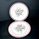 Dessert plates in openwork earthenware KG Lunéville model Lamppost