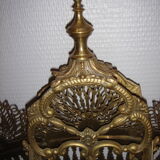 Firewall brass Louis XVI model Peacock tail (peacock)