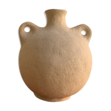Vase en grès blanc chamotté
