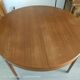 Scandinavian dining table, signed Meubles TV Paris, 1960.