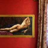 Ancienne peinture représentant un nu féminin signée "Charbonniaud"