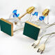 Lalique Crystal Pimlico Birds Table Lalique crystal pimlico birds table lamps Mid-Century