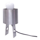 Lampe de table année 70 inox formes géométriques