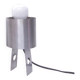 Lampe de table année 70 inox formes géométriques