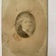 Small miniature portrait from the late 18th century in pencil.
