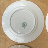 4 Plates with mismatched fruity patterns