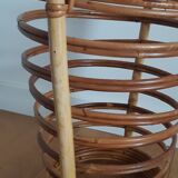 Vintage rattan umbrella stand