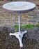 Parisian bistro table from the early 20th century in marble and cast iron.