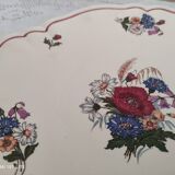 Sarreguemines eared pie or cake dish, Agreste model