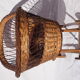Vintage wicker cradle