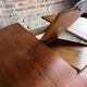 Scandinavian round teak table with integrated extension 70'S