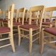 Set of 30 bistro restaurant chairs in beech wood