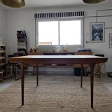 Scandinavian extendable teak table