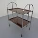 Vintage Optic Rosewood Pressalit Tea Cart, 1970s