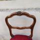 Louis XV style walnut bedroom chair, circa 1900.