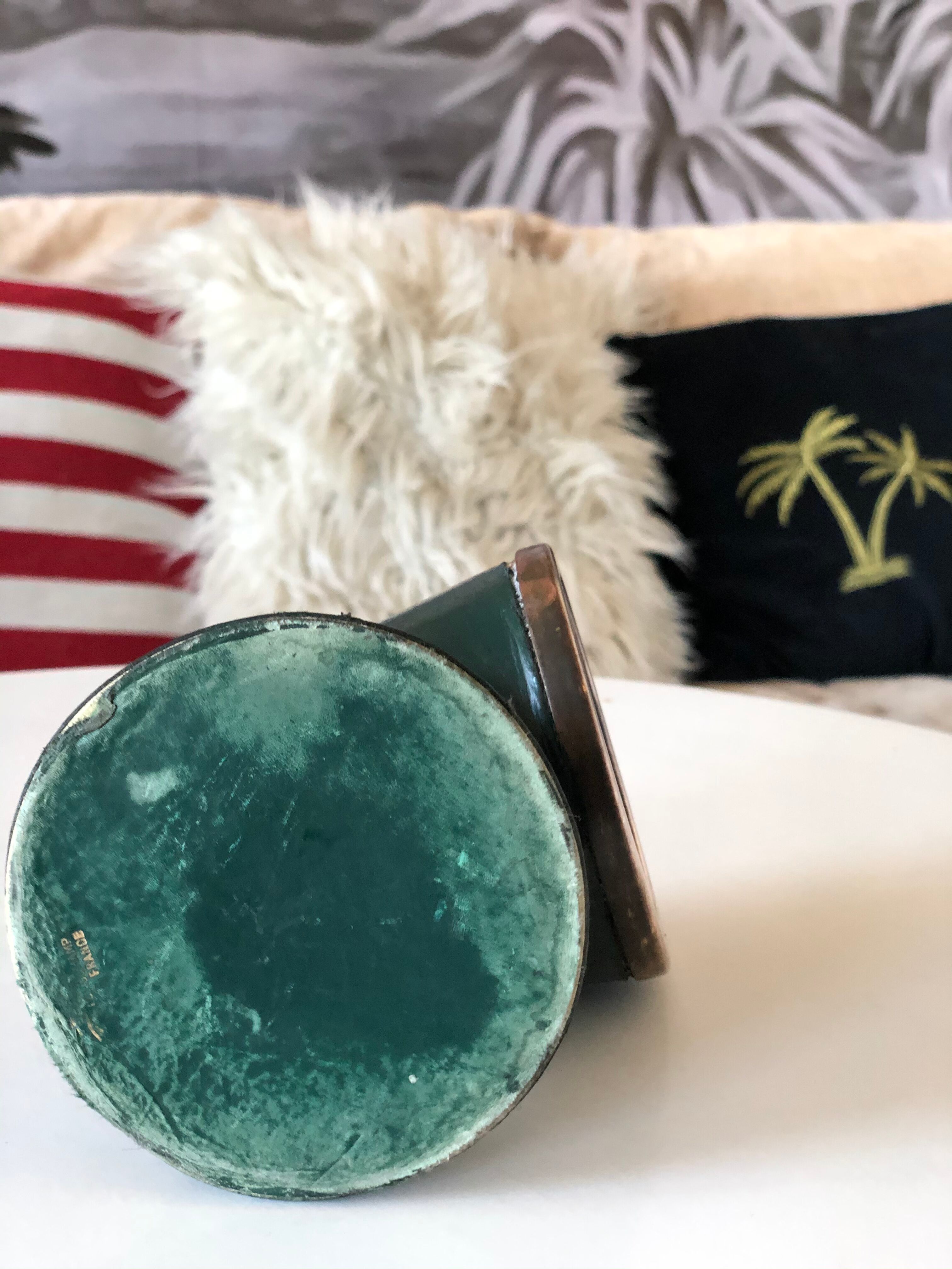 Longchamp leather ashtray