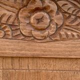 Art deco headboard raw wood 140cm