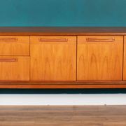 Retro Teak 1960s Long Meredew Sideboard On Hairpin Legs