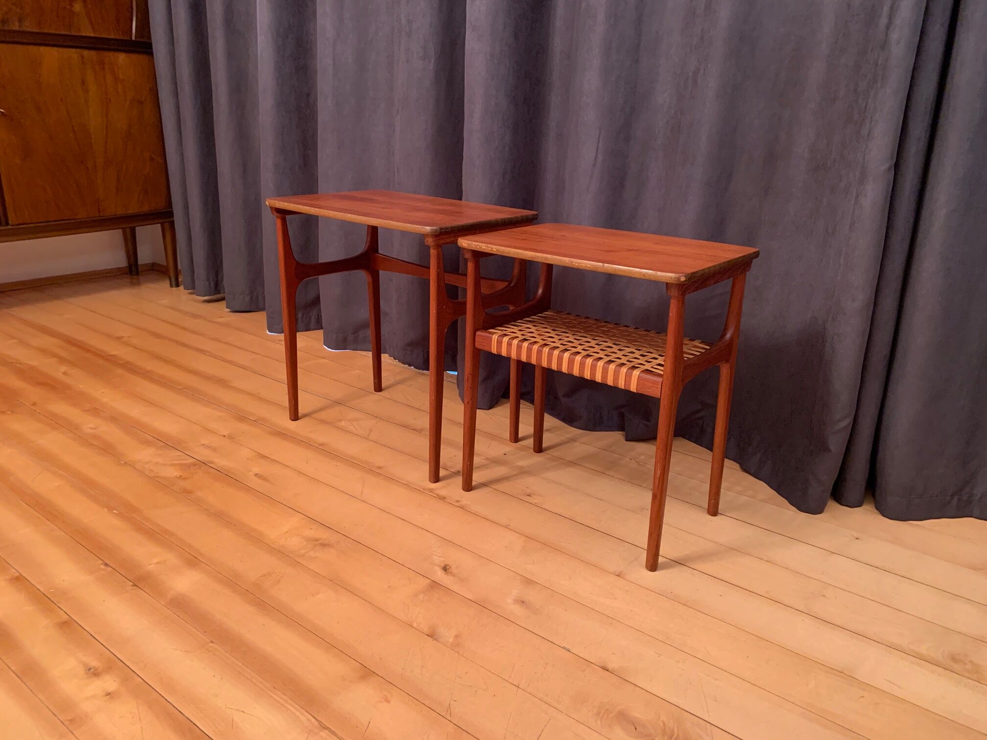 Pair of side tables model 15, designed by Erling Torvits, Heltborg Møbler, Denmark, 1960s