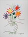 Pablo Picasso : Le bouquet de la paix, lithographie signée