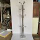 Chromed metal coat rack with vintage marble base, 1970