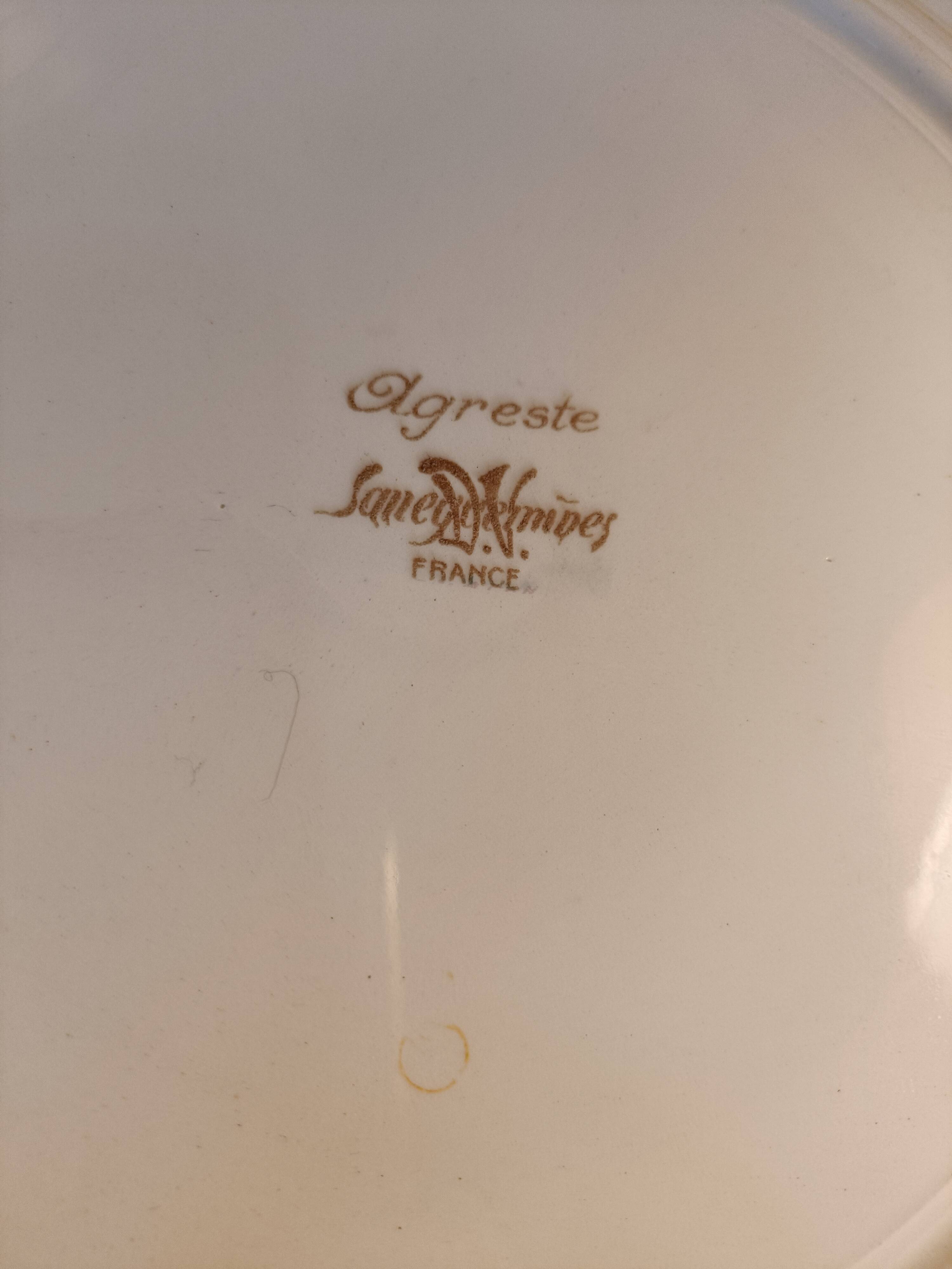 Large dish Sarreguemines model Agreste