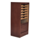 Armoire de bureau danoise des années 1960, état d'origine, bois de teck, portes coulissantes, tiroirs à l'intérieur.