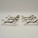 Set of Six French Vintage Silver Metal Stylized Horse Shaped Cutlery Rests 4775