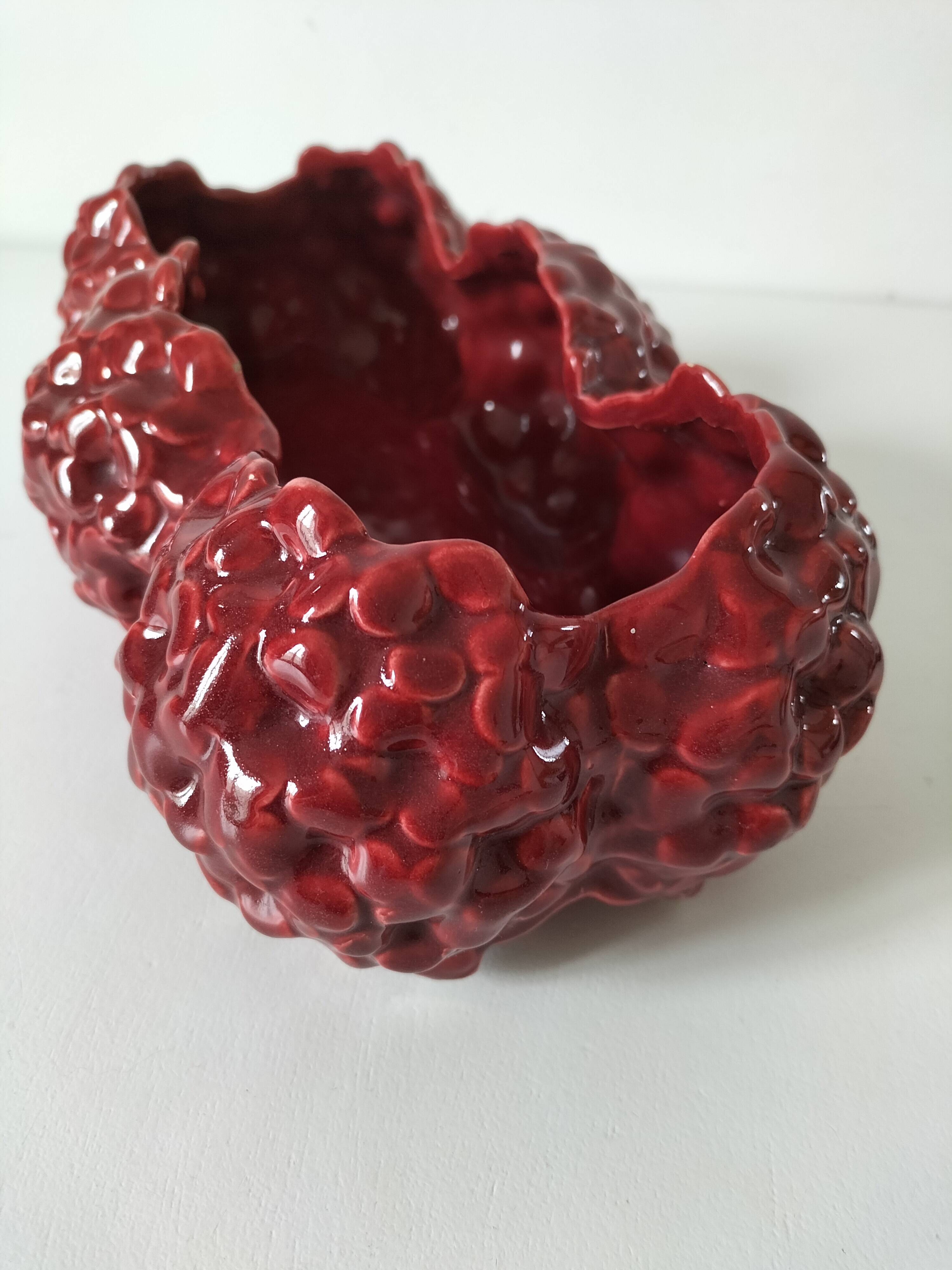 Cache-pot triptyque De Bruyn Fives Lille rouge n°4709