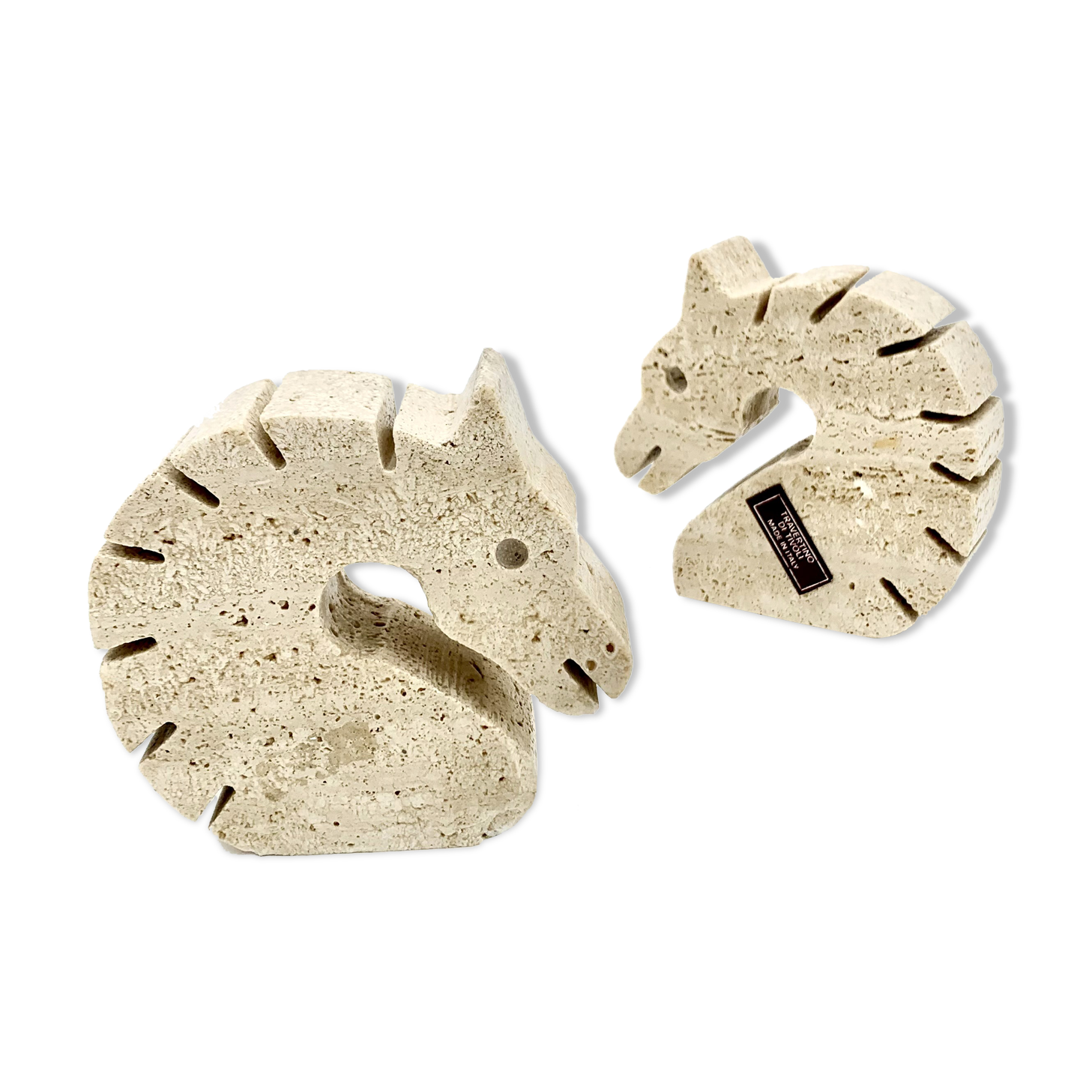 Pair of "horse" bookends by Fratelli Mannelli