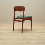 Set of six teak chairs, Danish design, 1960s, manufacture: N. & K. Bundgaar