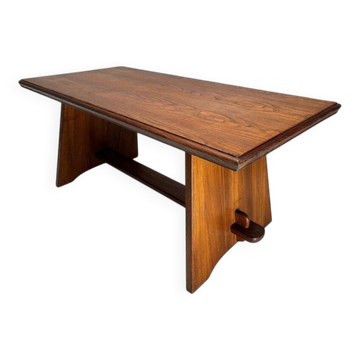 Table basse en bois attribuée à Paolo Buffa, années 1950