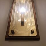 Large vintage wooden wall light