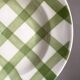 Assiettes creuses  Moulins des loups  , quadrillage vert