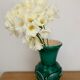 Vase vintage art déco en céramique verte
