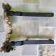 Pair of gilded bronze andirons Louis XV