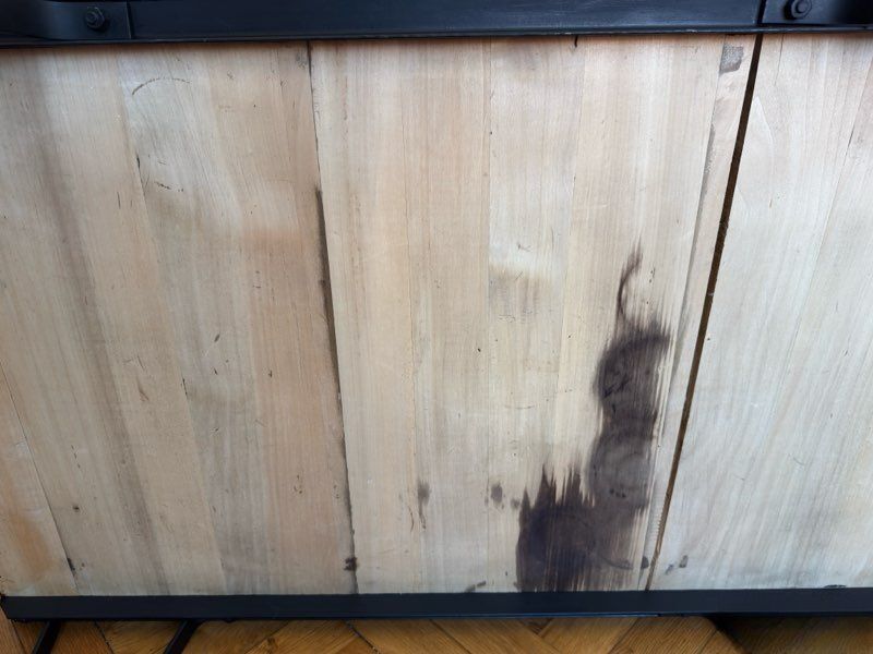 Industrial coffee table type SNCF pallet