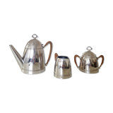 Coffee maker, milk pot and sugar bowl set