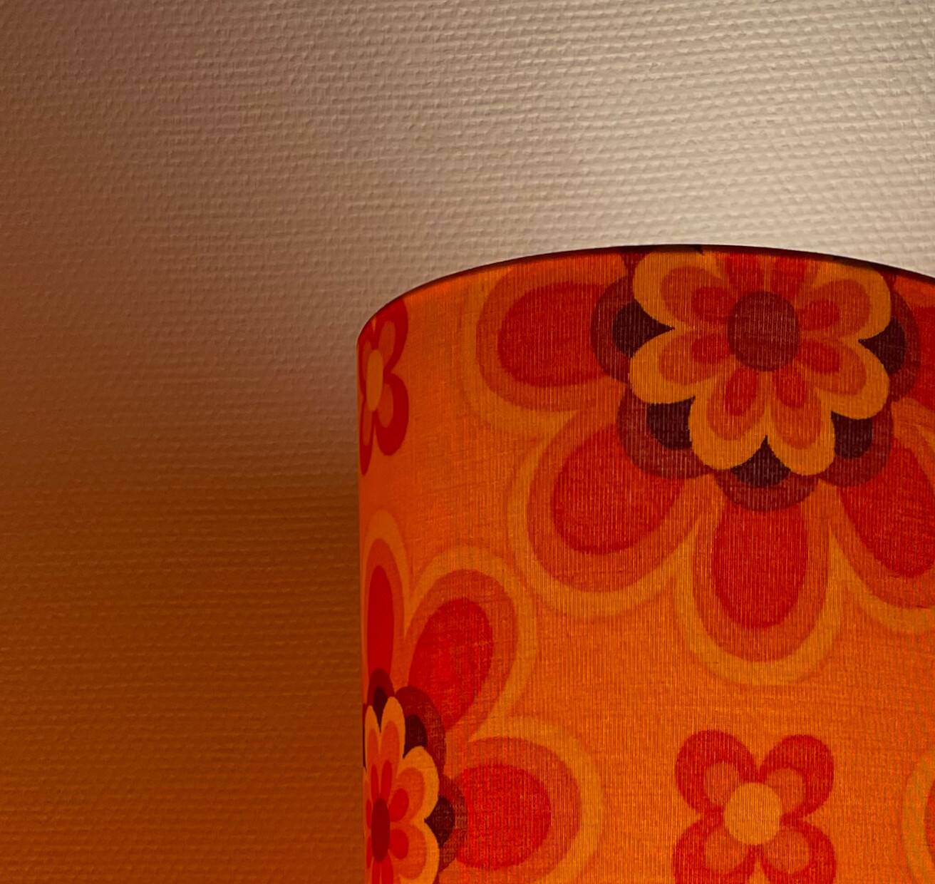 Crush H23 D20 lampshade - vintage fabric