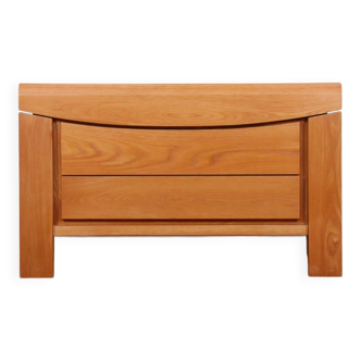 Vintage chest of drawers in solid elm from the 1980s.