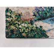 Tableau huile sur toile "Vue méditerranéenne"