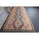 Vintage Turkish Oushak Handmade Cotton Orange Wool Kilim Runner Rug 170x404