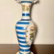 Jean-françois robert baccarat vase opaline peint main
