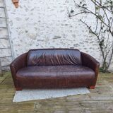 Leather club sofa