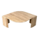Italian travertine sculptural eye shaped coffee table, 1980s