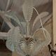 Art deco chandelier barovier et toso, made of murano glass, 1940s