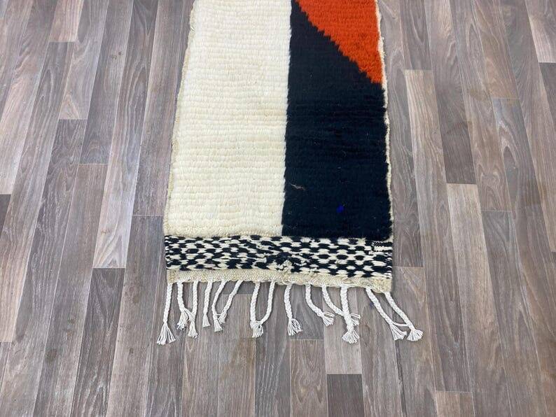 Handmade wool rug for your hallway size 75 x 300 cm